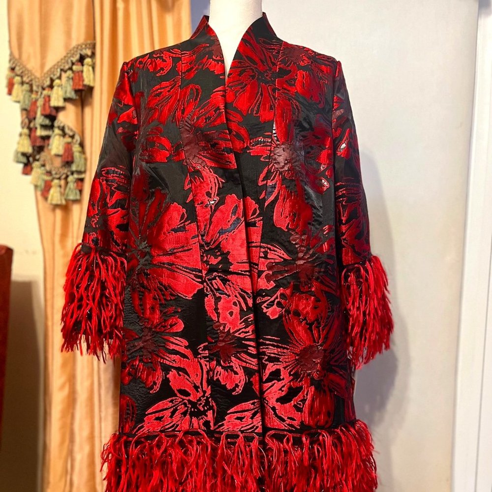 ESY Studio EY Red and Black Floral Jacket